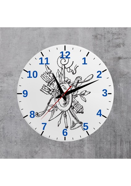 Dekoratif Cam Duvar Saati