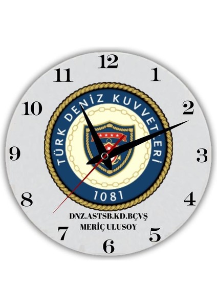 Askere Hediye Deniz Kuvvetleri Komutanlığı Hediye Temalı Cam Duvar Saati