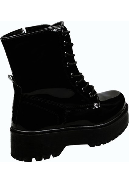 232-1425 Zn Kadın Siyah Rugan Yüksek Taban Bot fiyatları