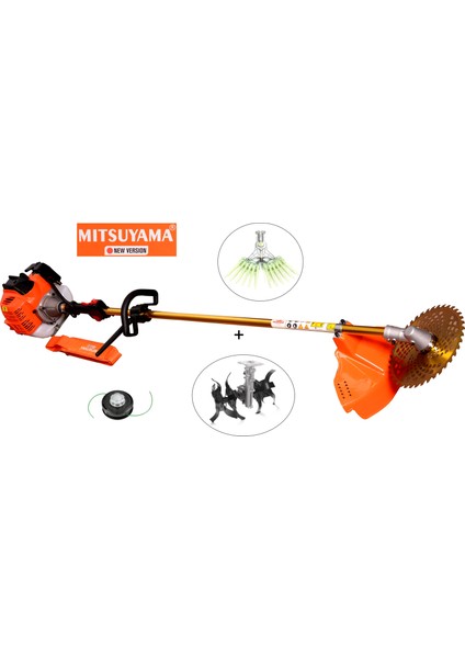 Japon Yan Tırpan + Akrep Çapa + Zeytin Hasat Fındık Silkeleme Makinesi 4.2 kw 5.7 hp