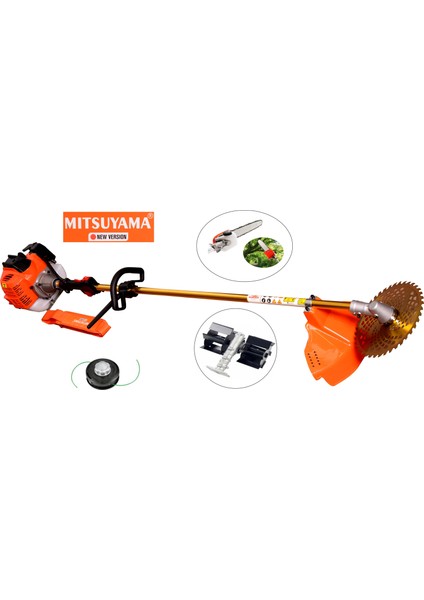 Japon Yan Tırpan + Dal Budama + Paletli Çapa Makinesi 4.2 kw 5.7 hp