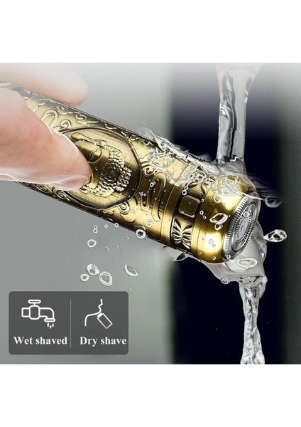 Profosyonel Tıraş Makinesi 2 Makine 3 Başlık Sakal Yanak Burun T Bıçak Ense Çizim Epilasyon Öncesi fırsatları