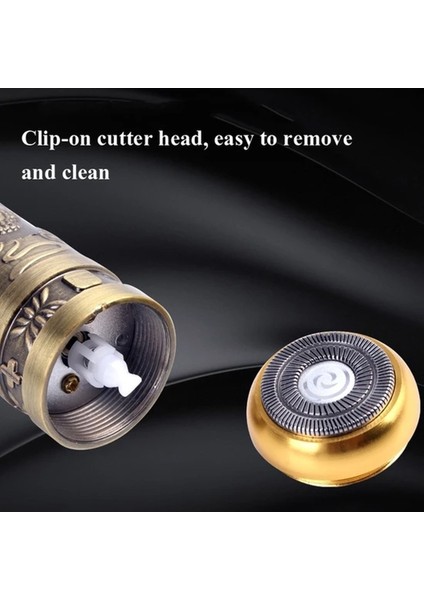 Profosyonel Tıraş Makinesi 2 Makine 3 Başlık Sakal Yanak Burun T Bıçak Ense Çizim Epilasyon Öncesi indirimleri