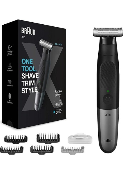 4d Kaymaz Bıçak Başlıklı Sakal Kesme Düzeltme ve Vücut Tıraş Makinesi 2in1 Islak Kuru Kullanım
