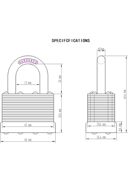 12'li Paket Benzer Lamine Çelik Anahtar Asma Kilitler, 45MM(1-3/4") Genişlikte, Aynı Anahtarlarla Ağır Hizmet Uzun Asma Kilit Seti (Yurt Dışından) indirimleri