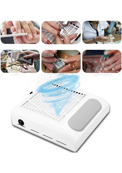 Yatay Tek Fanlı Manikür Tırnak Toz Toplayıcı 80W indirimleri