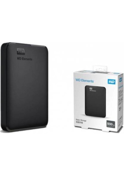 Wd Elements 500 GB 2.5" USB 3.0 Taşınabilir Harici Harddisk WDBUZG5000ABK-EESN modelleri