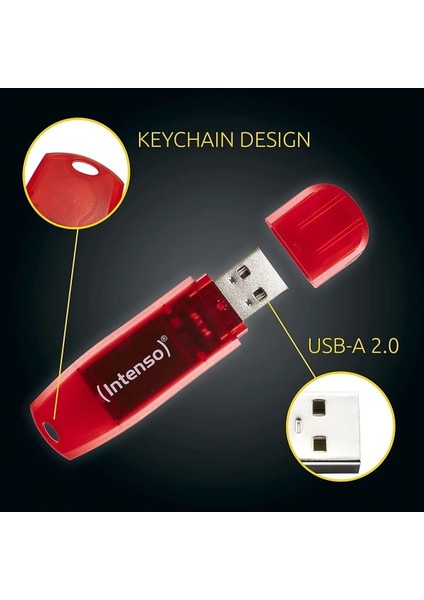 128GB USB 2.0 Rainbow Line Flash Bellek