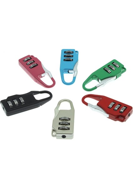 Adet Bagaj Şifreli Kilitler Asma Kilit Çinko Alaşımı Küçük Güvenli Kombinasyon Asma Kilit, Sırt Çantaları Çanta Valizler Bagaj Evrak Çantaları Dizüstü Bilgisayar (6 Renk) (Yurt Dışından) fiyatları