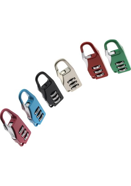 Adet Bagaj Şifreli Kilitler Asma Kilit Çinko Alaşımı Küçük Güvenli Kombinasyon Asma Kilit, Sırt Çantaları Çanta Valizler Bagaj Evrak Çantaları Dizüstü Bilgisayar (6 Renk) (Yurt Dışından) fırsatları