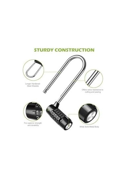 Benzeri Anahtarlı Ağır Hizmet Tipi Çelik Lamine Asma Kilit, 7/8" Kelepçe ve 1-9/16" Geniş Gövde Kilit Anahtarlı 40MM Anahtarlı Asma Kilit 4'lü Paket (Yurt Dışından) fırsatları