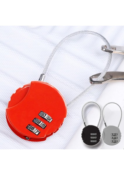 Kombinasyon Asma Kilit, Mini Seyahat Bavul Sırt Çantası Için 3 Haneli Şifreli Asma Kilit, Sıfırlanabilir Asma Kilit Dolap Gümüş Için Güvenlik Şifreli Kilit (Yurt Dışından)