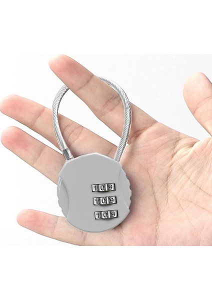 Kombinasyon Asma Kilit, Mini Seyahat Bavul Sırt Çantası Için 3 Haneli Şifreli Asma Kilit, Sıfırlanabilir Asma Kilit Dolap Gümüş Için Güvenlik Şifreli Kilit (Yurt Dışından) fırsatları