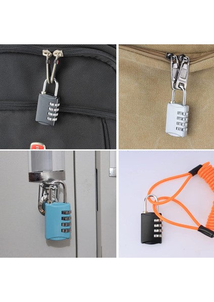 Soyunma Için 4 Haneli Kombinasyon Asma Kilit, Römork Bavul Için Paslanmaz Çelik Disk Kombinasyon Asma Kilit Mini Kilit Gül Kırmızı 1 Boyutu (Yurt Dışından) indirimleri