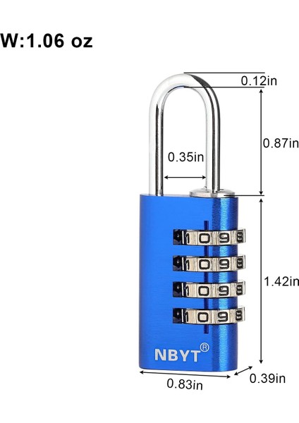 Bagaj, Tramvay Çantası, Sırt Çantası, Küçük Çekmece Için Şifreli Kilit 4 Haneli Asma Kilit (Siyah, 0,82 Inç (4 Haneli)) (Yurt Dışından) modelleri