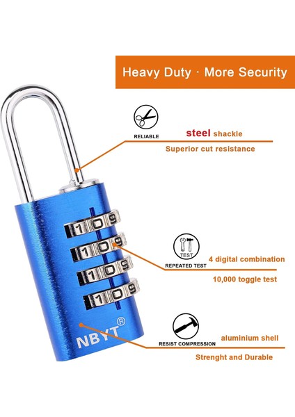 Bagaj, Tramvay Çantası, Sırt Çantası, Küçük Çekmece Için Şifreli Kilit 4 Haneli Asma Kilit (Siyah, 0,82 Inç (4 Haneli)) (Yurt Dışından) fırsatları