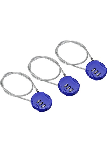 Şifreli Kilit 15 Inç, Bagaj Spor Salonu Soyunma Çit Araç Kutusu Sırt Çantası Için Tel Halatlı 3 Haneli Açık Su Geçirmez Kod Asma Kilit (Yurt Dışından)