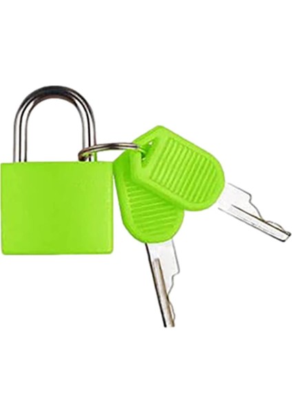 Bavul Kilidi Anahtarlı Mini Asma Kilit Küçük Kilit Okul Çantası Sırt Çantası Bagaj Asma Kilidi Okul Spor Salonları Açık Sırt Çantası Kilidi Organizatörler (Yeşil, Tek Boyut) (Yurt Dışından)