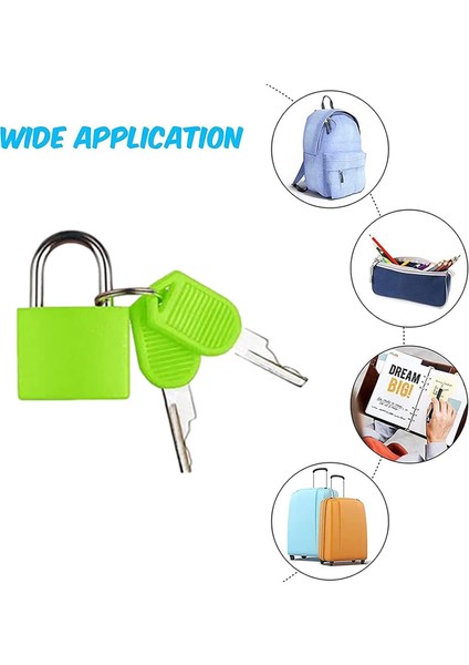 Bavul Kilidi Anahtarlı Mini Asma Kilit Küçük Kilit Okul Çantası Sırt Çantası Bagaj Asma Kilidi Okul Spor Salonları Açık Sırt Çantası Kilidi Organizatörler (Yeşil, Tek Boyut) (Yurt Dışından) modelleri