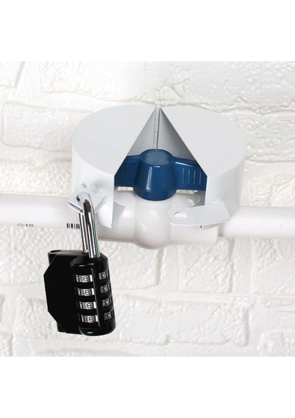 Sürgülü Vana Kilitleme Cihazı (Şifre Kilitli) Sürgülü Vana Kilidi, Dış Mekan Musluk Kilidi, Çıkarılabilir ve Kullanımı Kolay, Su Hırsızlığını Önleyebilir (Yurt Dışından)