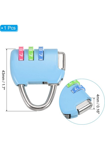 3 Haneli Şifreli Kilitli Güvenlik Çelik Kablo, Bisiklet Zinciri Asma Kilit 6.5ft Kaplamalı Güvenlik Tel Halat Dış Mekan Seyahat Bagajı Için Çift Döngü Gümüş (Yurt Dışından) fiyatları