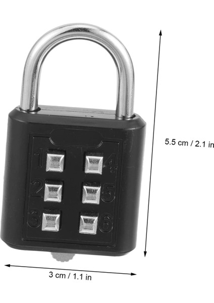 Şifreli Kilit Asma Kilit Çinko Alaşımlı Siyah Şifre 06S Kapı Kilidi (Yurt Dışından) fiyatları