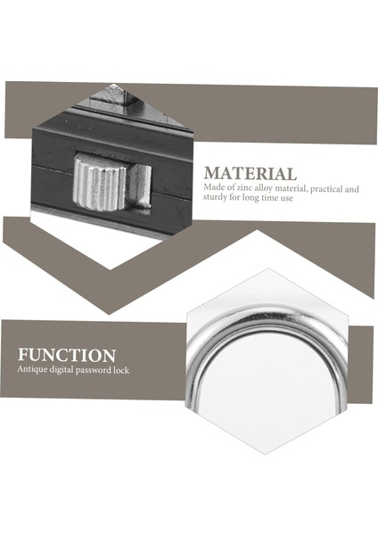 Şifreli Kilit Asma Kilit Çinko Alaşımlı Siyah Şifre 06S Kapı Kilidi (Yurt Dışından) fırsatları