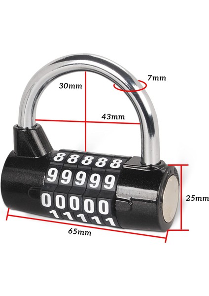 Haneli Şifreli Kilit,spor Salonu Asma Kilidi,değiştirilebilir Şifreli Kilit,okul Dolaplarına Uygun,alet Kutuları,çitler,siyah(2'li Paket) (Yurt Dışından) fiyatları
