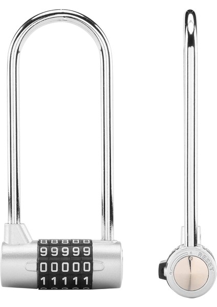 2,56 Inç Geniş 5 Haneli Kombinasyon 5,83 Inç Uzun U Asma Kilit, Spor Salonu Dolabı, Kapı, Alet Kutusu Için Temel Uzun Kelepçe Sıfırlanabilir Kilit (Yurt Dışından) fiyatları