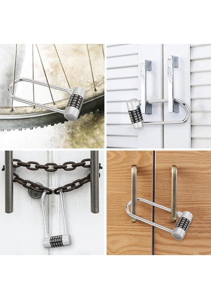 2,56 Inç Geniş 5 Haneli Kombinasyon 5,83 Inç Uzun U Asma Kilit, Spor Salonu Dolabı, Kapı, Alet Kutusu Için Temel Uzun Kelepçe Sıfırlanabilir Kilit (Yurt Dışından) modelleri