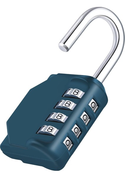 2,2 Inç Uzun Kelepçe Şifreli Kilit, Okul, Spor Salonu ve Çalışan Dolabı Için 4 Haneli Sıfırlanabilir Hava Koşullarına Dayanıklı Asma Kilit, Dış Mekan, Çit (Kırmızı) (Yurt Dışından)