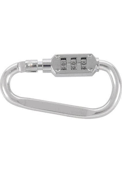 Karabina, Kombinasyonlu Asma Kilitli Sırt Çantası, 3 Haneli Asma Kilit, Giysisiz Karabina, Sırt Çantası Veya Bagaj Engelleri (Gümüş) (Yurt Dışından) fiyatları