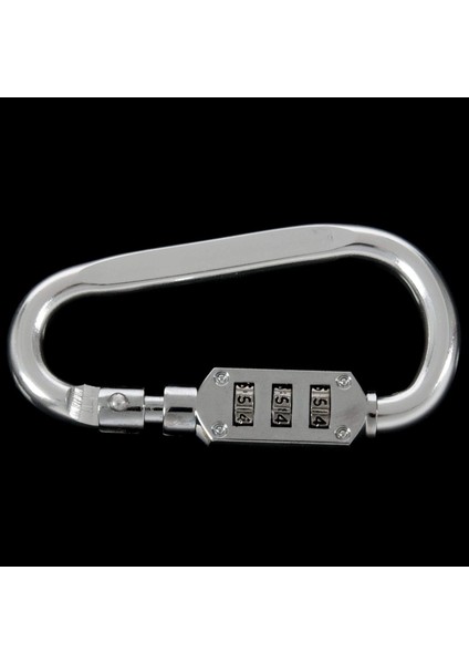 Karabina, Kombinasyonlu Asma Kilitli Sırt Çantası, 3 Haneli Asma Kilit, Giysisiz Karabina, Sırt Çantası Veya Bagaj Engelleri (Gümüş) (Yurt Dışından) fırsatları