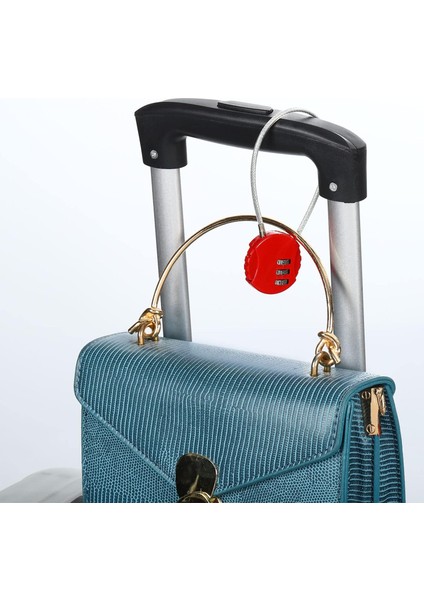 Şifreli Kilit 15 Inç, 3 Haneli Açık Hava Su Geçirmez Kod Asma Kilit Bagaj Spor Salonu Soyunma Çit Araç Kutusu Sırt Çantası Için Tel Halatlı, Açık Mavi (Yurt Dışından) modelleri