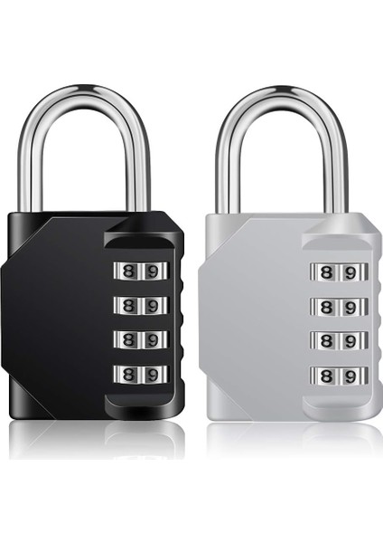 Asma Kilit 2 Paket, 2,2 Inç Uzun Kelepçe Şifreli Kilit, Okul Spor Salonu Dolabı Için 4 Haneli Açık Su Geçirmez Asma Kilit, Çit, Kapı, Alet Kutusu (Siyah ve Kırmızı) (Yurt Dışından) fiyatları