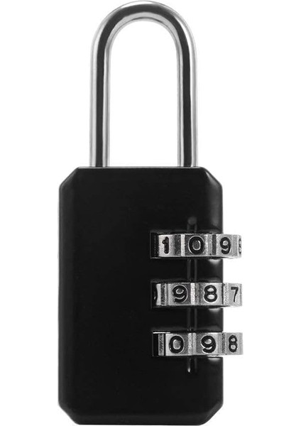 Pulabo 3 Haneli Arama Kombinasyonu Bagaj Bavul Şifreli Kilit Kodu Asma Kilit Siyah Güçlü ve Dayanıklı Kullanışlı (Yurt Dışından)