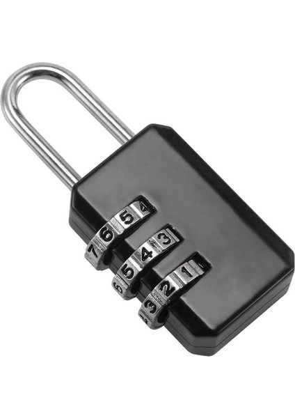 Pulabo 3 Haneli Arama Kombinasyonu Bagaj Bavul Şifreli Kilit Kodu Asma Kilit Siyah Güçlü ve Dayanıklı Kullanışlı (Yurt Dışından) fırsatları