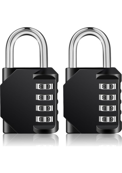 Şifreli Kilit Dış Mekan 2 Paket, Spor Salonu, Okul, Kapılar, Kapılar, Hasps Depolama Için 4 Haneli Sıfırlanabilir Hava Koşullarına Dayanıklı Şifreli Asma Kilit (Siyah, 2 Paket) (Yurt Dışından) fiyatları