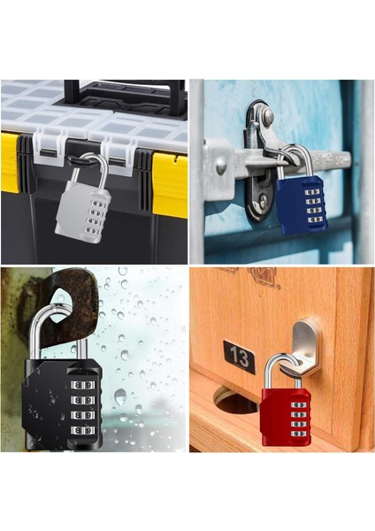 Şifreli Kilit Dış Mekan 2 Paket, Spor Salonu, Okul, Kapılar, Kapılar, Hasps Depolama Için 4 Haneli Sıfırlanabilir Hava Koşullarına Dayanıklı Şifreli Asma Kilit (Siyah, 2 Paket) (Yurt Dışından) fırsatları