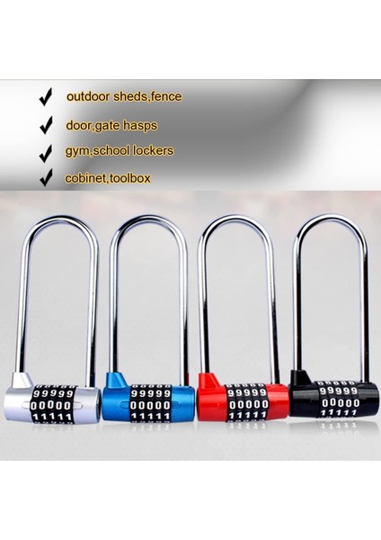 Haneli Şifreli Asma Kilit, Uzatılmış Şifreli Kilit, Uzun Kelepçeli Spor Salonu Dolabı, Okul Dolabı, Bagaj Seyahat Kilidi, Alet Kutusu, Dolap, Bagaj, Dolap Saklama Alanı (Mavi) (Yurt Dışından) fırsatları