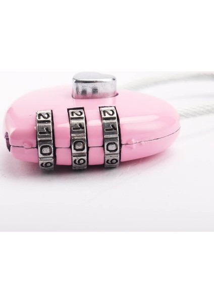 Adet Pembe Kalp Asma Kilit Küçük Metal Kalp Şeklinde Asma Kilit Mini Kod Kilidi, Tel Halat Takı Saklama Kutusu Günlüğü Kitap Için 3 Haneli Kod Kombinasyonu Asma Kilit, Pembe (Yurt Dışından)