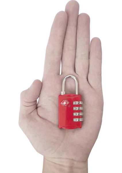 Tsa Bagaj Kilitleri (2 Paket) - 4 Haneli Kombinasyon Çelik Asma Kilitler - Valizler ve Bagajlar Için Onaylı Seyahat Kilidi - Kırmızı ve Mavi (Yurt Dışından) modelleri