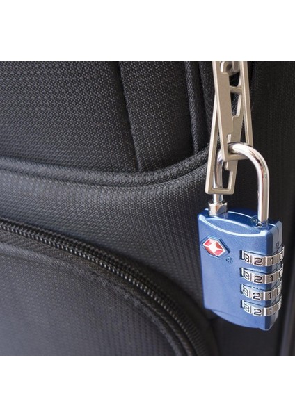 Tsa Bagaj Kilitleri (2 Paket) - 4 Haneli Kombinasyon Çelik Asma Kilitler - Valizler ve Bagajlar Için Onaylı Seyahat Kilidi - Kırmızı ve Mavi (Yurt Dışından) fırsatları