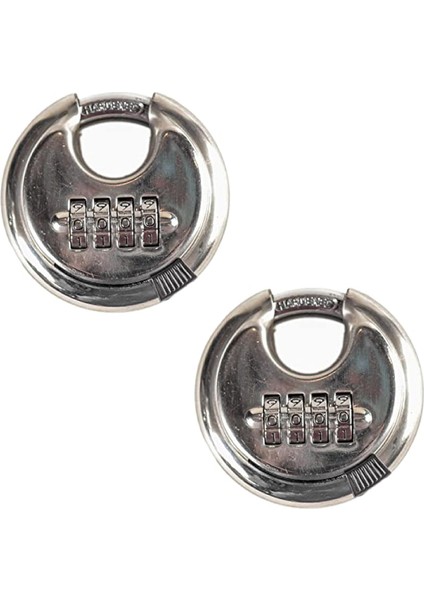 2 Paket 70MM 4 Haneli Disk Asma Kilit Şifreli Kilit, Depolama Üniteleri Için Hava Koşullarına Dayanıklı Şifreli Kilit, 4 Haneli Kilit (Yurt Dışından)