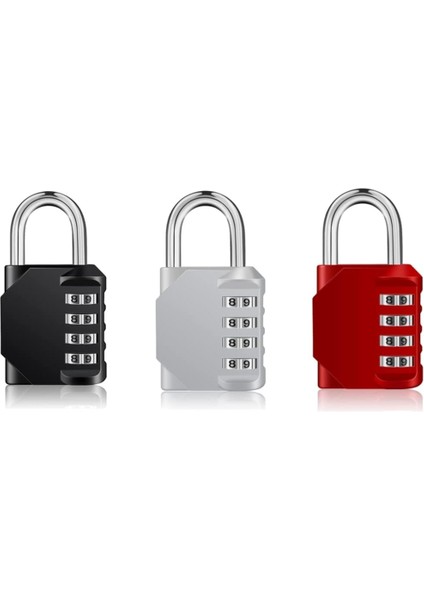 Kilit Çinko Alaşımı 3 Haneli Şifreli Asma Kilit Şifre Kilidi Mandalı Takı Ahşap Kutu Sabit Kilit El Yapımı Bagaj Bavul Kodlu Kilitler Soyunma Kilidi (Yurt Dışından)