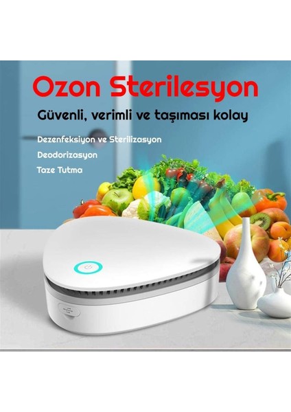 Ozon Sterilizatör Araç Buzdolabı Hava Temizleme Koku Giderici Dezenfeksiyon Cihazı