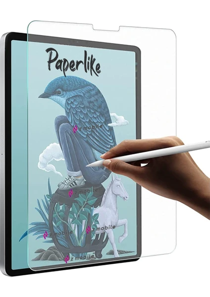 Ipad Pro 6. Nesil 12.9" M2 2022 Uyumlu Paperlike Ekran Koruyucu Kırılmaz Kağıthissi Paper Like Nano Kırılmaz