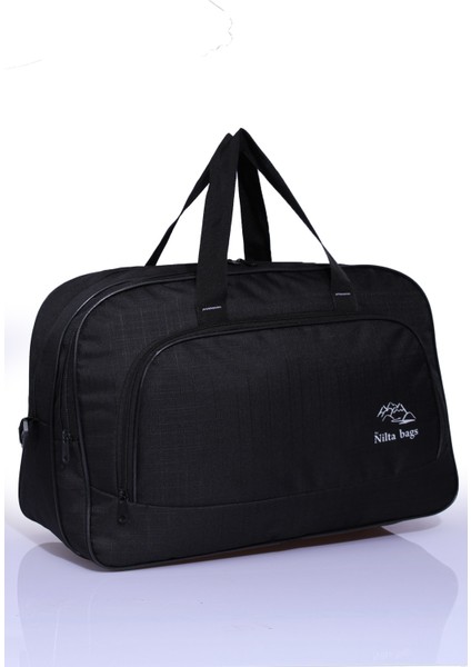 Nil-01 Unısex Havlu Kumaş Hostes Valiz Seyahat Tatil Spor Hastane Çok Gözlü El ve Omuz Çantası Kabin