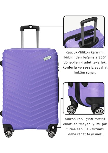 WX-1001 Mor Büyük Boy Valiz fırsatları