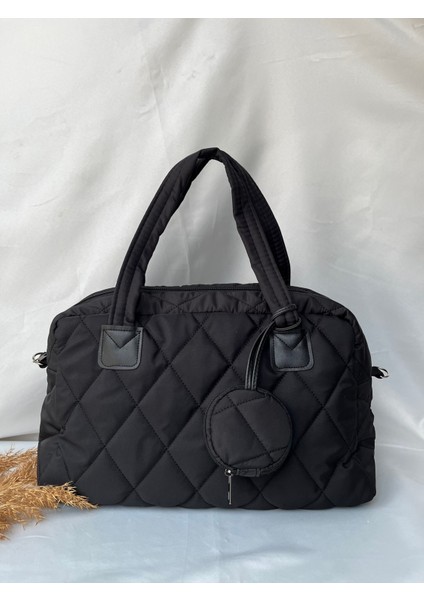 Siyah Geniş Büyük Yavrulu Çanta Evrak Okul Iş Çantası Kol ve Omuz Laptop Şık Spor Pinterest Çanta indirimleri